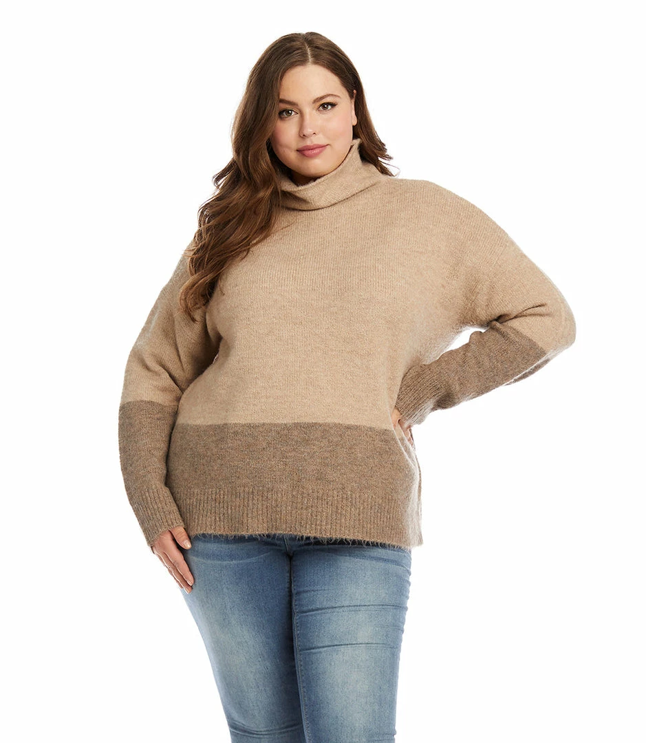 Karen Kane Plus Size Colorblock Sweater