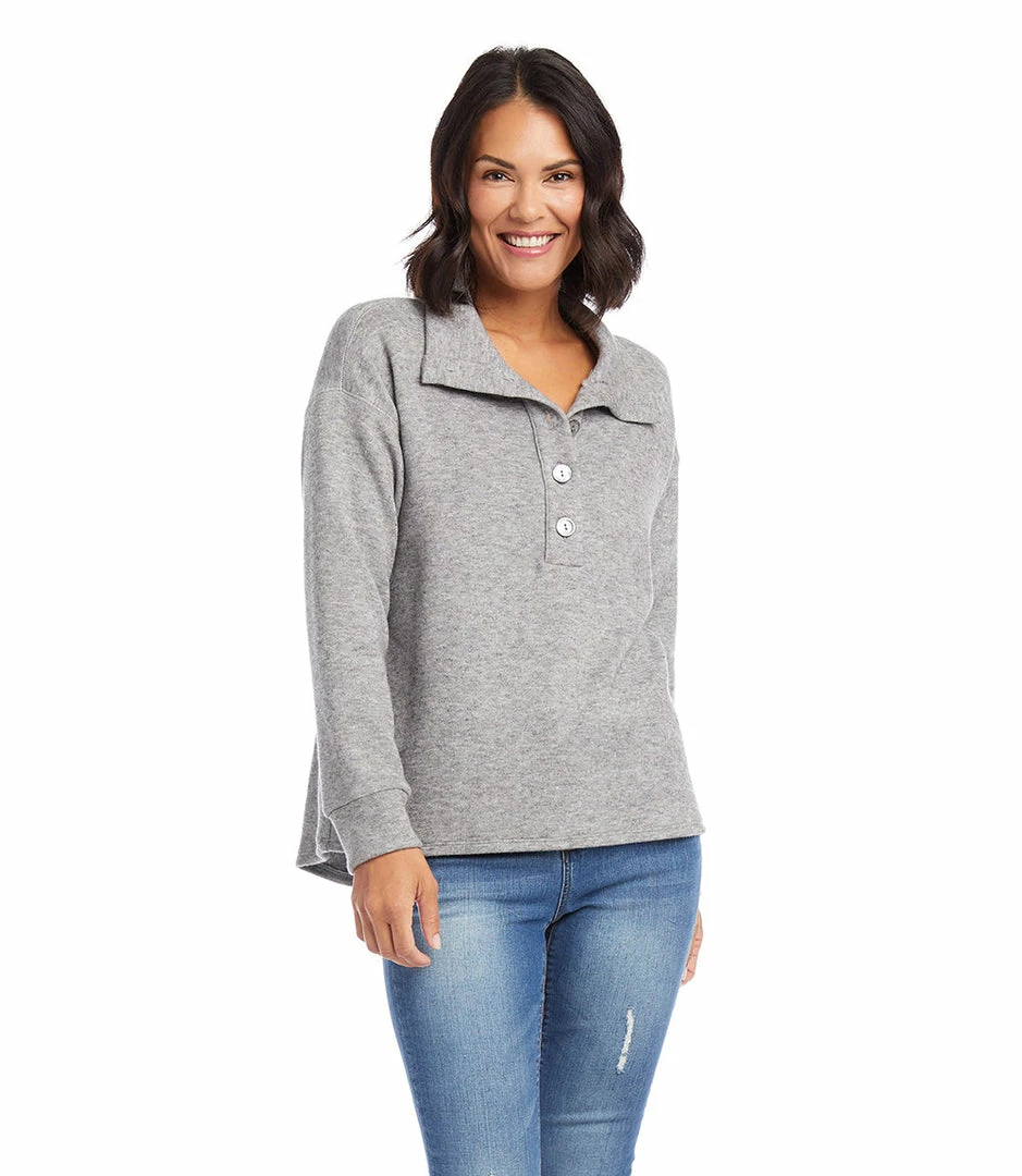 Karen Kane Hi-Lo Henley Sweater Clothing
