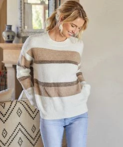 Karen Kane Stripe Sweater Clothing