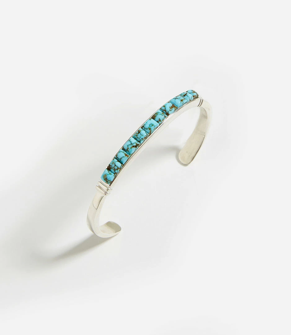 Karen Kane Kingman Turquoise Inlay Cuff Bracelet Accessories