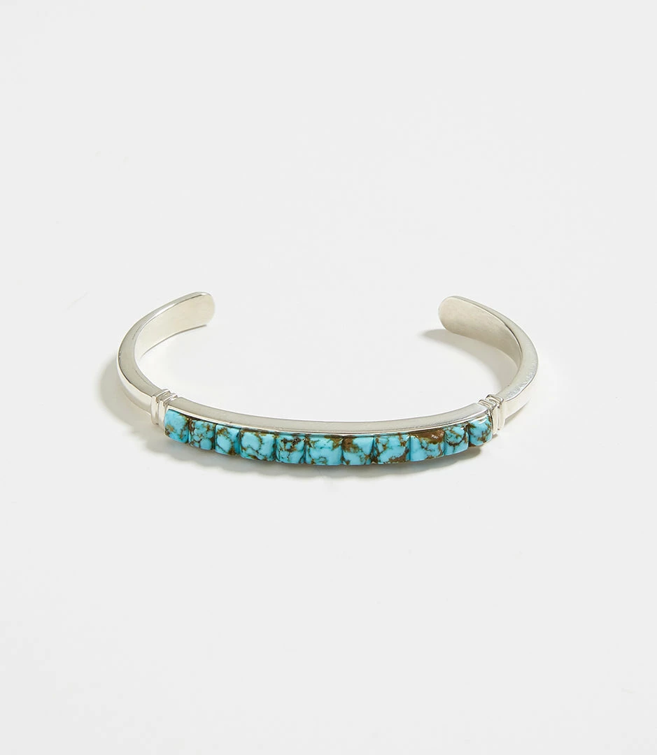 Karen Kane Kingman Turquoise Inlay Cuff Bracelet Accessories