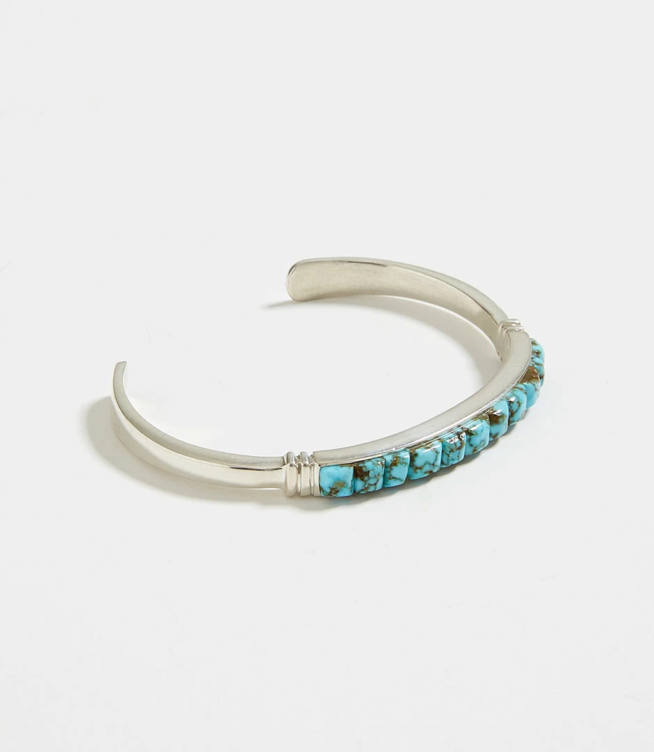 Karen Kane Kingman Turquoise Inlay Cuff Bracelet Accessories