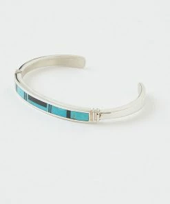 Karen Kane Onyx & Turquoise Inlay Cuff Bracelet Accessories