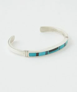 Karen Kane Onyx & Turquoise Inlay Cuff Bracelet Accessories