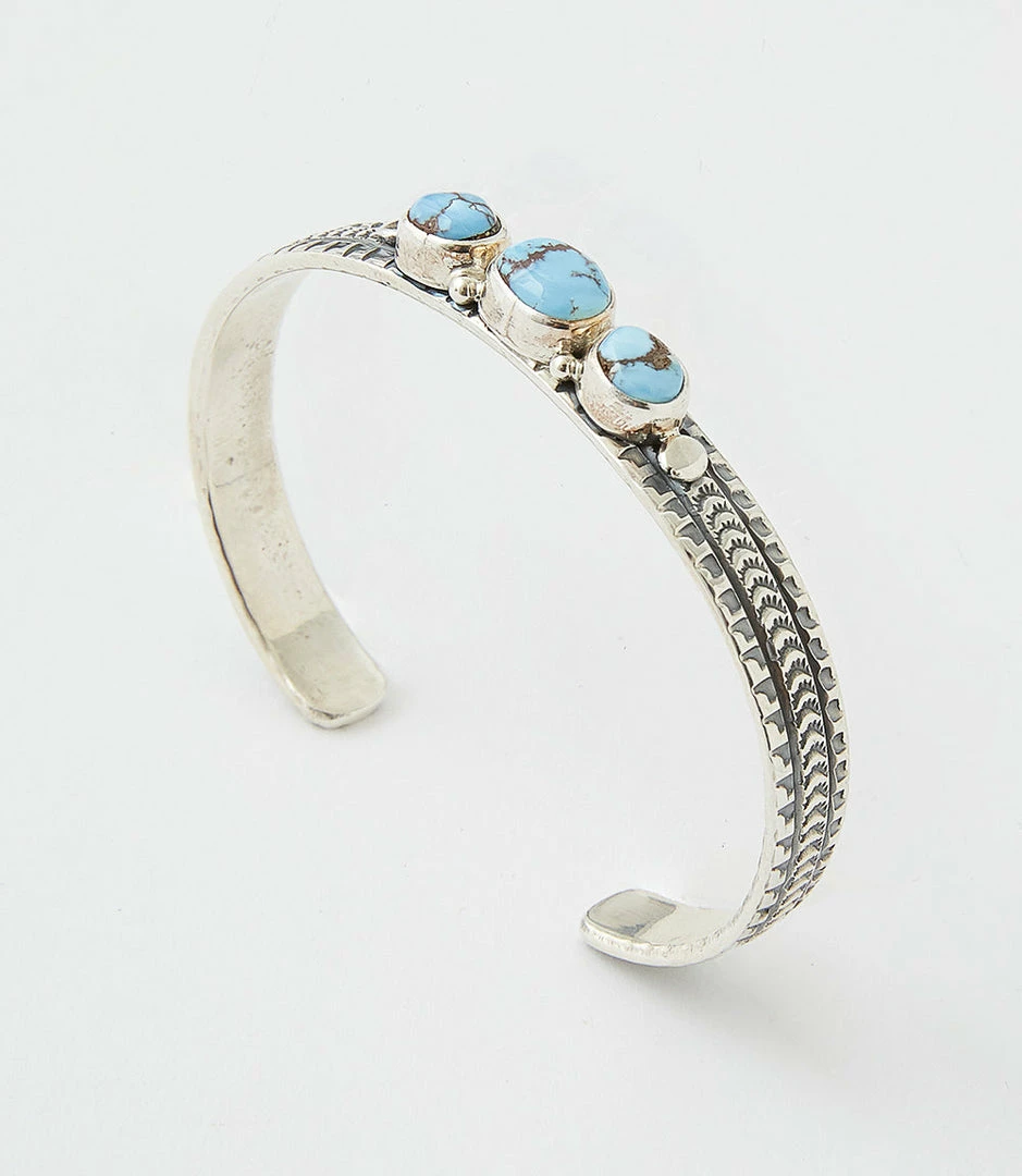 Karen Kane Golden Hill Turquoise Stone Cuff Bracelet Accessories