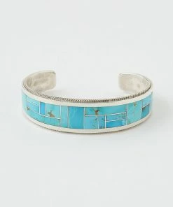 Karen Kane Accessories Sterling Silver Turquoise Inlay Cuff Bracelet