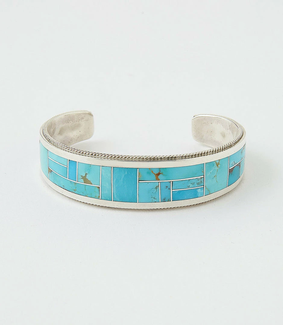 Karen Kane Accessories Sterling Silver Turquoise Inlay Cuff Bracelet