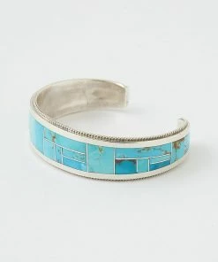 Karen Kane Accessories Sterling Silver Turquoise Inlay Cuff Bracelet