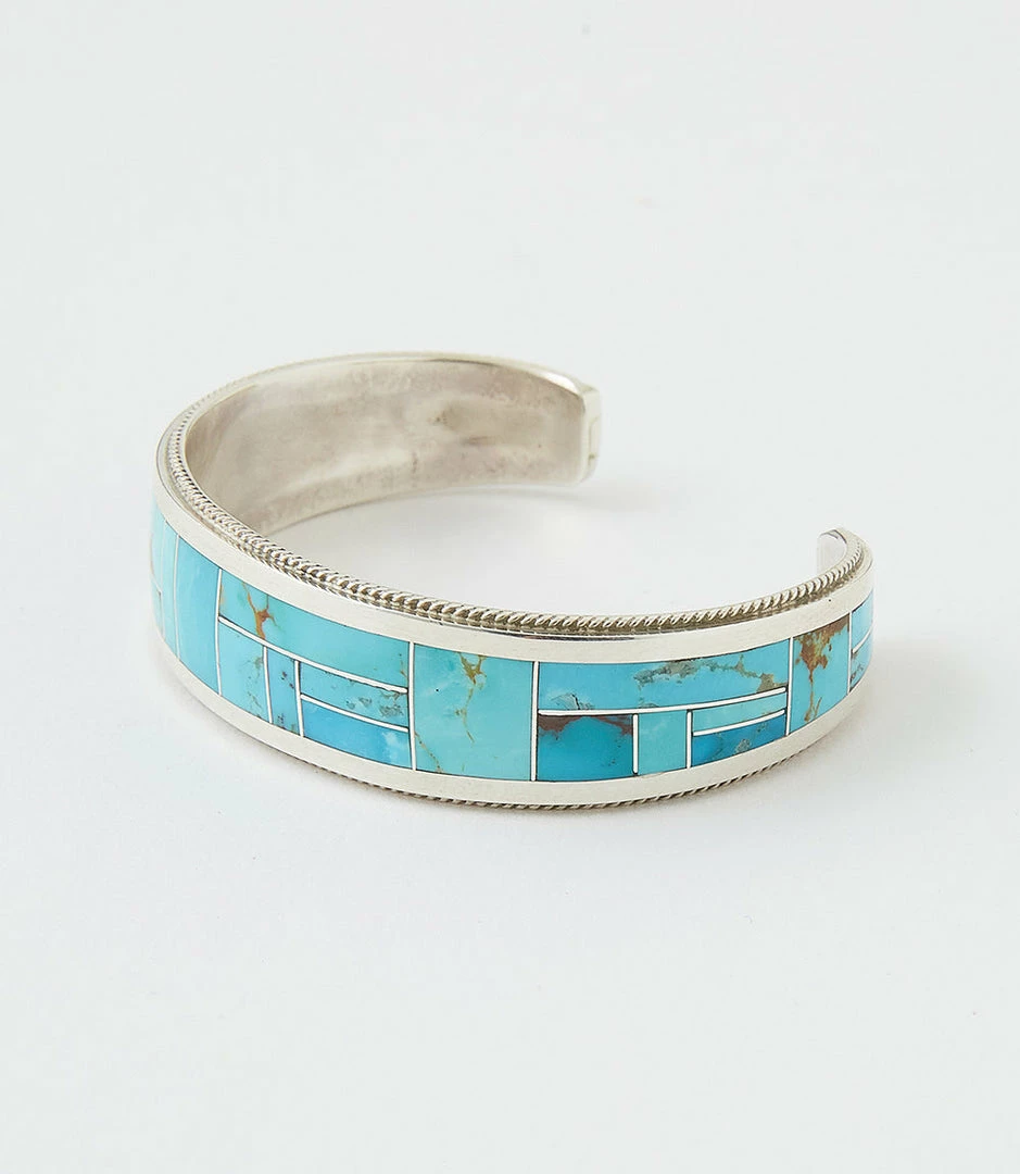 Karen Kane Accessories Sterling Silver Turquoise Inlay Cuff Bracelet