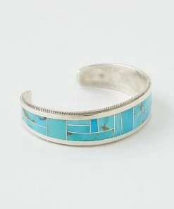 Karen Kane Accessories Sterling Silver Turquoise Inlay Cuff Bracelet