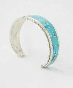 Karen Kane Accessories Sterling Silver Turquoise Inlay Cuff Bracelet