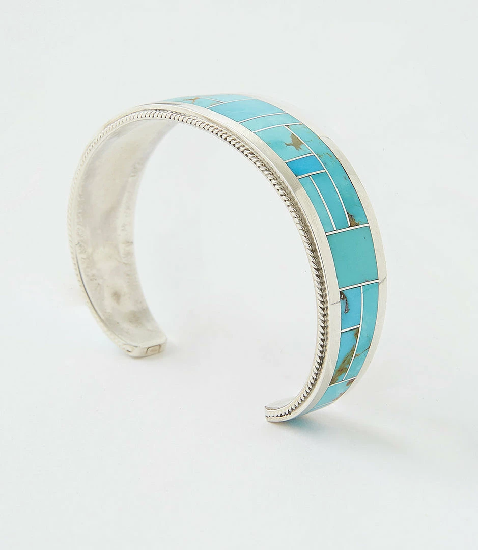 Karen Kane Accessories Sterling Silver Turquoise Inlay Cuff Bracelet