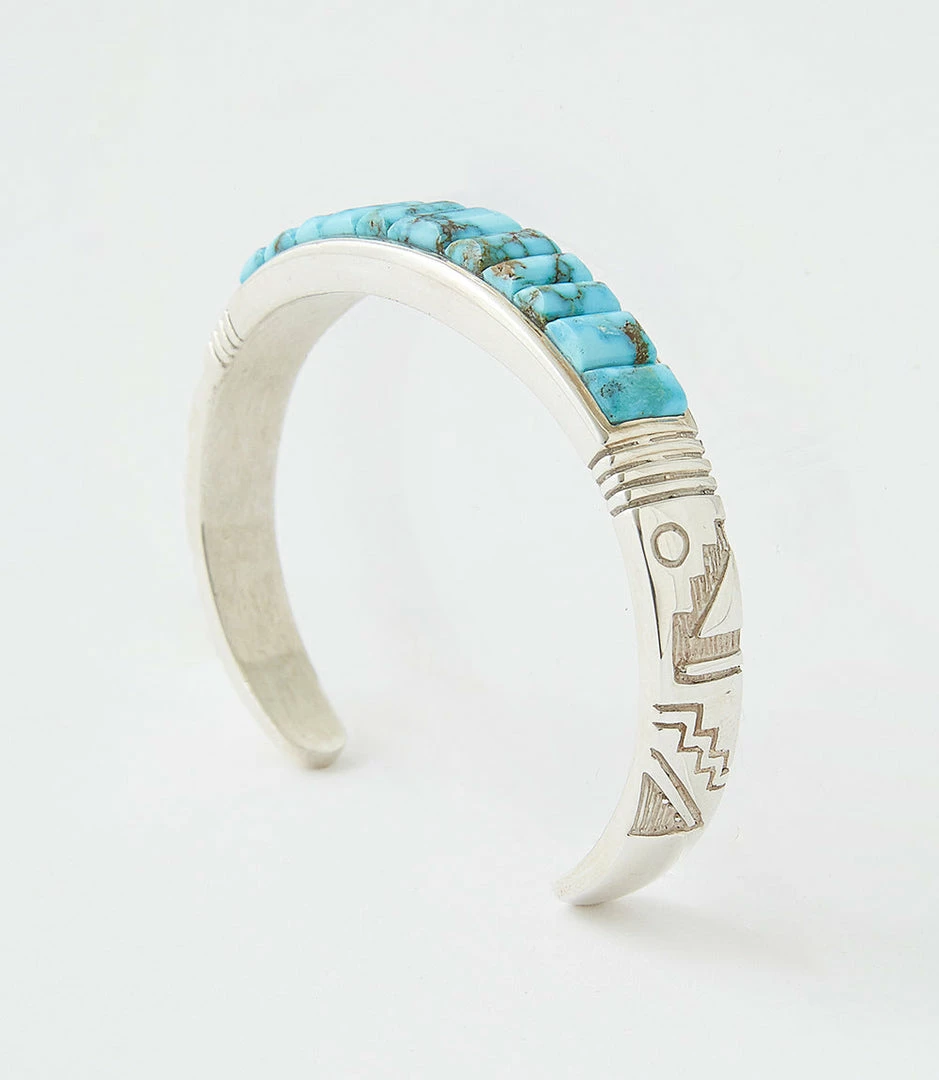 Karen Kane Kingman Turquoise Stone Cuff Bracelet