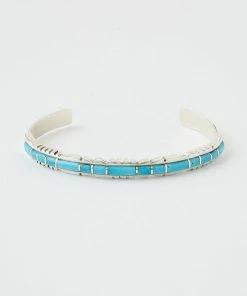 Karen Kane Zuni Turquoise Inlay Cuff Bracelet Accessories