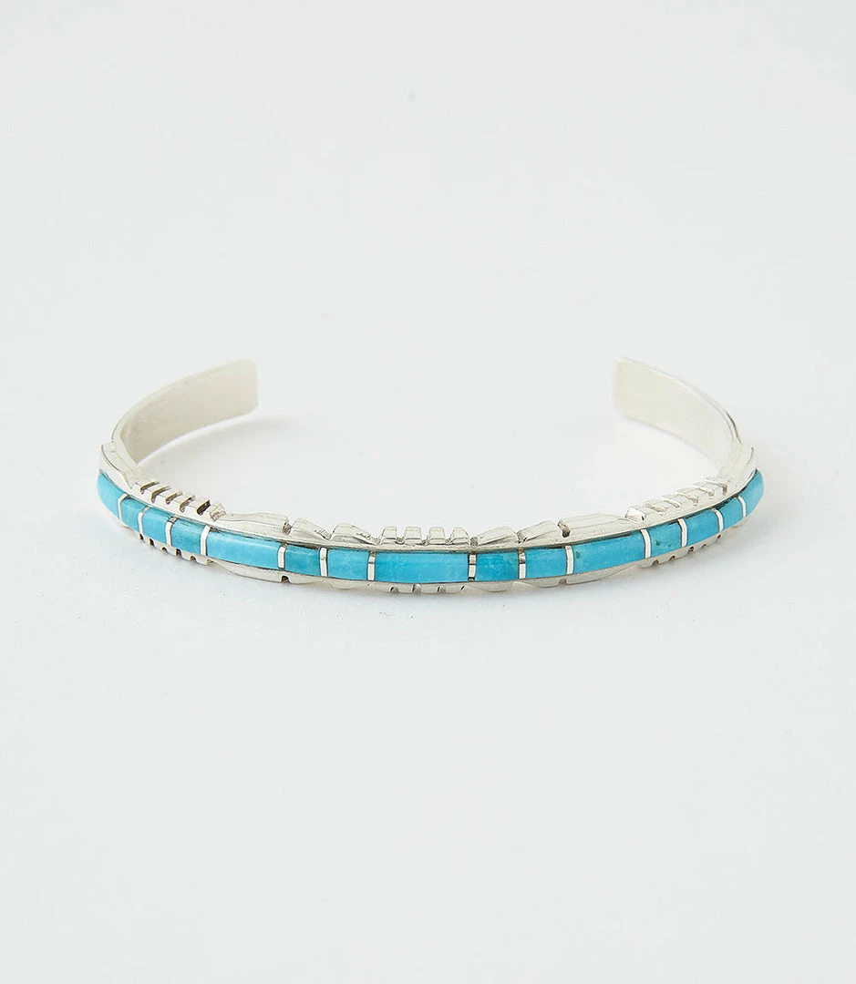 Karen Kane Zuni Turquoise Inlay Cuff Bracelet Accessories