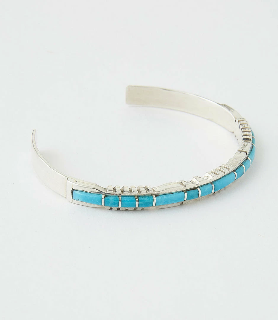 Karen Kane Zuni Turquoise Inlay Cuff Bracelet Accessories