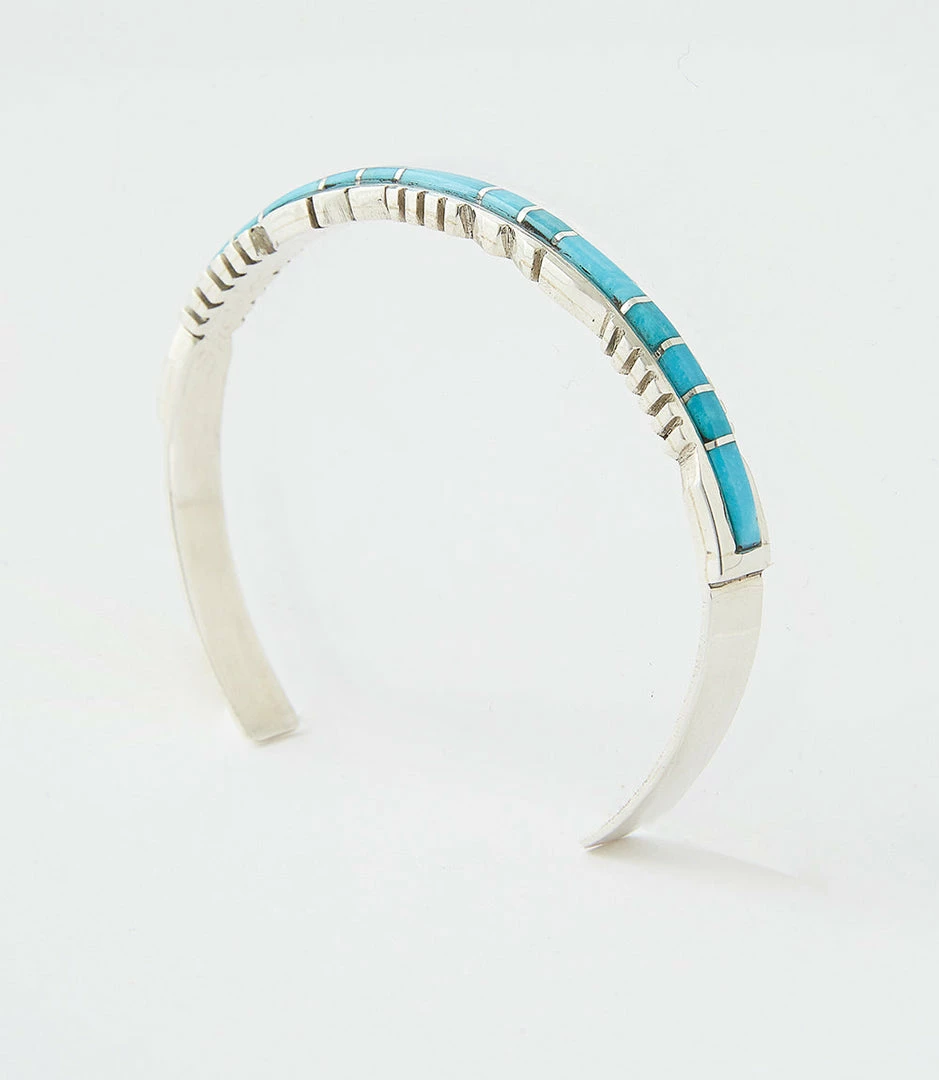 Karen Kane Zuni Turquoise Inlay Cuff Bracelet Accessories