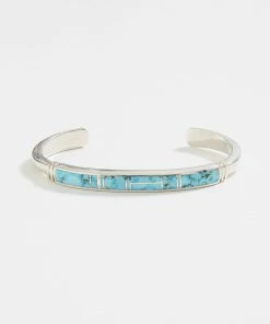 Karen Kane Kingman Turquoise Inlay Cuff Bracelet