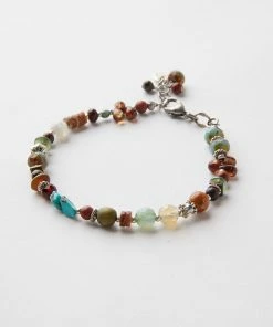Karen Kane Accessories Beaded Turquoise And Jasper Bracelet