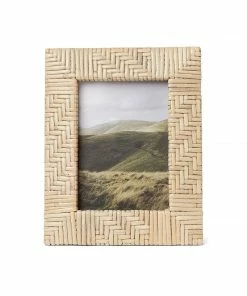 Karen Kane Home Braided Rattan Picture Frame