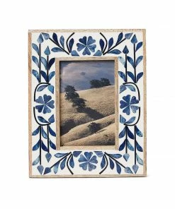 Karen Kane Indigo Floral Picture Frame Home