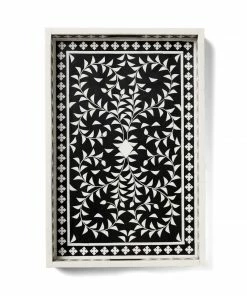 Karen Kane Handcrafted Mosaic Bone Tray Home