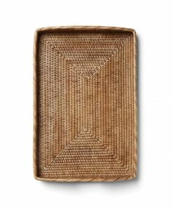 Karen Kane Large Rattan Tray