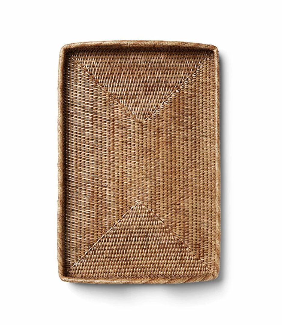 Karen Kane Large Rattan Tray