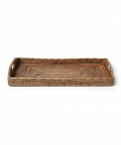 Karen Kane Large Rattan Tray