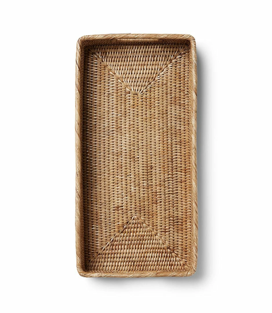 Karen Kane Small Rattan Tray Home