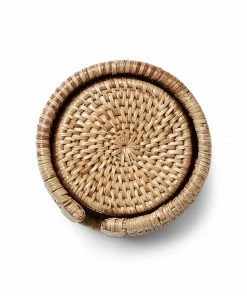 Karen Kane Rattan Coasters, Set Of 6