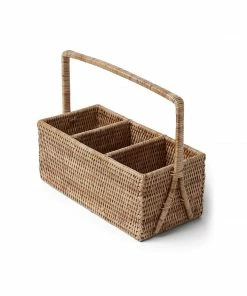 Karen Kane Home Rattan Caddy