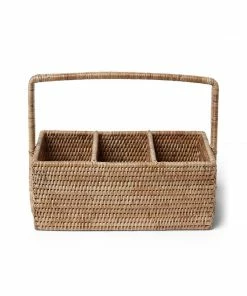 Karen Kane Home Rattan Caddy