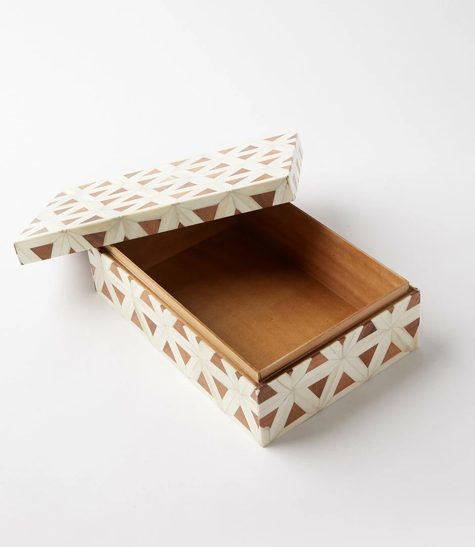 Karen Kane Home Wood Inlay Decorative Box