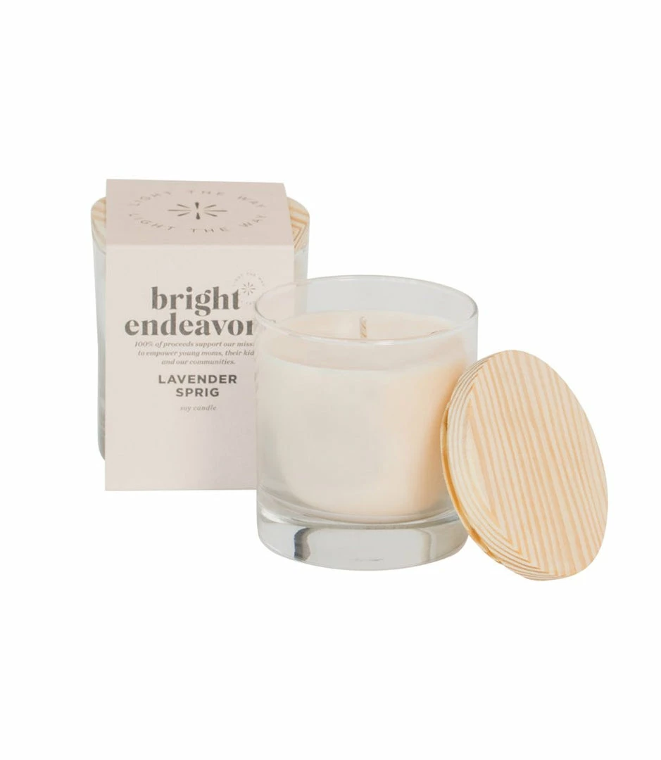 Karen Kane Lavender Glass Candle