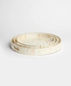 Karen Kane Round Mother Of Pearl Tray