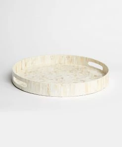 Karen Kane Round Mother Of Pearl Tray