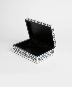 Karen Kane Home Indigo Floral Decorative Box