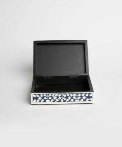 Karen Kane Home Indigo Floral Decorative Box
