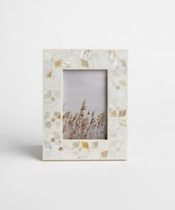 Karen Kane Floral Mother Of Pearl Picture Frame