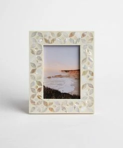Karen Kane Floral Mother Of Pearl Picture Frame