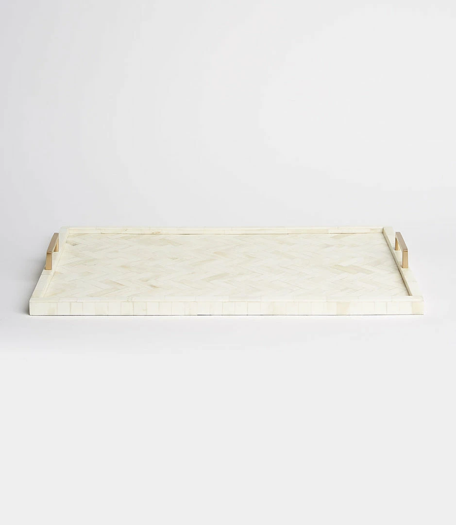 Karen Kane Handcrafted Herringbone Tray