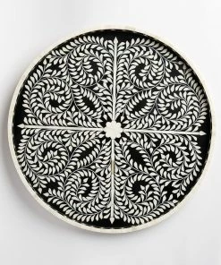 Karen Kane Round Mosaic Bone Tray Home