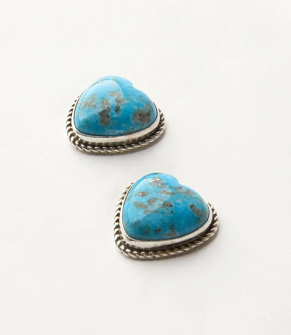 Karen Kane Turquoise Heart Earrings Accessories