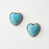 Karen Kane Turquoise Heart Earrings Accessories