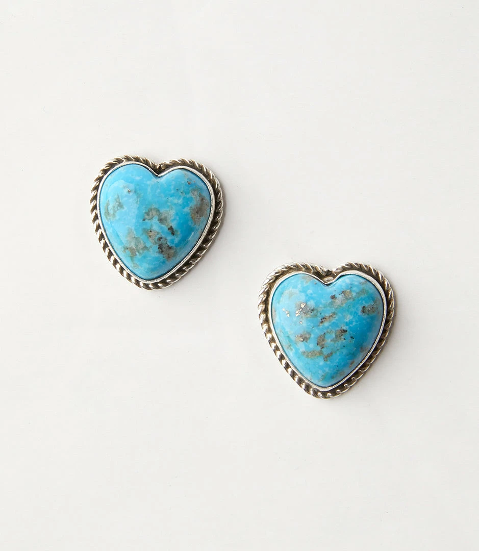 Karen Kane Turquoise Heart Earrings Accessories
