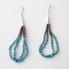 Karen Kane Accessories Beaded Turquoise Drop Earrings