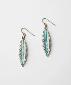 Karen Kane Feather Earrings Accessories