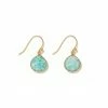 Karen Kane Gemstone Pear Drop Earrings Accessories