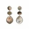 Karen Kane Accessories Dark Mother Of Pearl Three Drop Earrings